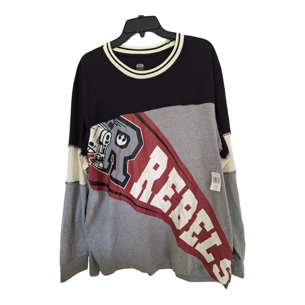Disney Parks Star Wars 77' Rebel Alliance Long Sleeve Sweatshirt Adult 2X NEW